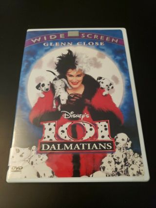 101 Dalmatians (dvd,  1998) Widescreen Glenn Close Rare Oop S&h (bx2)