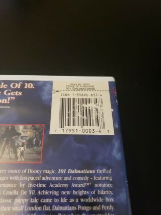 101 Dalmatians (DVD,  1998) Widescreen Glenn Close Rare Oop S&H (BX2) 3