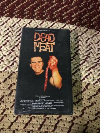 Dead Meat Horror Sov Slasher Rare Oop Vhs Big Box Slip
