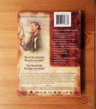 Tombstone Rare Director ' s Cut DVD 2 Disc Set Western Kurt Russell W/ Map Insert 2