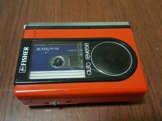 Fisher Ph 35 Rare Color Red Walkman Japan Collectable Metal