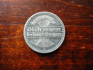 Germany 50 Pfennig 1919 E (au - Unc) Coin Weimar Republic Rare By Castorstefan