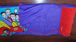 Rare HTF Wiggles Ready Bed Inflatable Big Red Car Sleeping Bag 2