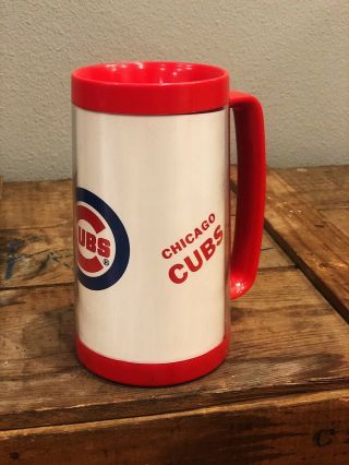 Extremely Rare Chicago Cubs Thermo Serv Thermal Mug 1970 