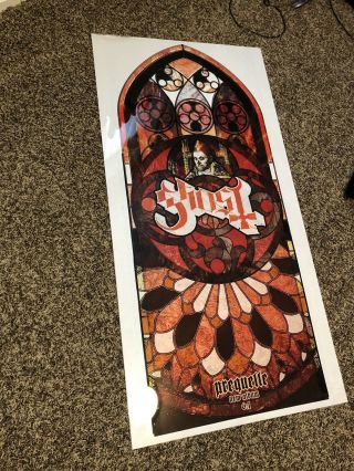 Ghost Prequelle Window Cling Advertisement Poster Rare Oop