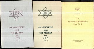 Rare 1970s Hindu Yoga Sri Aurobindo Hindu Saint 4 Books Scarce Gift Idea