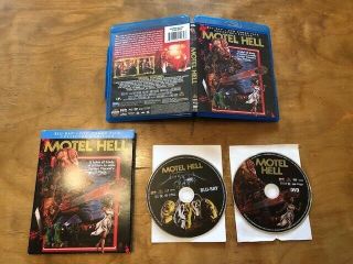 Motel Hell Blu - Ray/dvd Scream Factory 2 - Disc Rare Slipcover Classic Horror