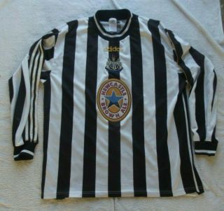 Newcastle United 1997 1999 Home Shirt Rare Long Sleeve Edition (xl)