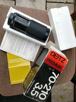 Rare Deitz Premium 70 - 210 F/3.  5 Macro Fd For Canon Lens