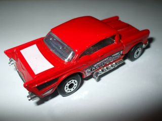 Matchbox Lesney Superfast 4 ' 57 Chevy in bright red RARE BLACK BASE VNMINT 4