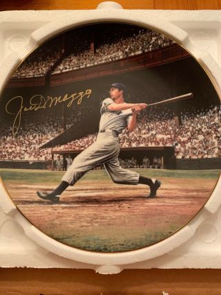 Rare Joe Dimaggio Autographed Signed The Streak Limited Plate By Stephen Gardner