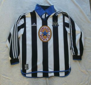 Newcastle United 1999 2000 Home Shirt Rare Long Sleeve (m)