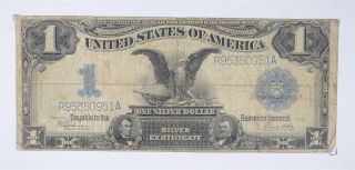 Rare 1899 Black Eagle $1.  00 Large Size Us Silver Certificate - Iconic Note 997