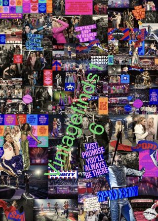 Spice Girls Spice World Tour 2019 Official Collage 8x10 Printed Oops Rare