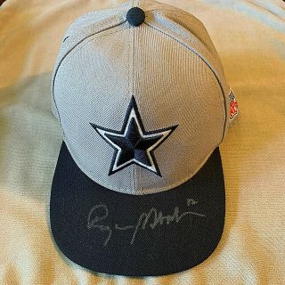 Roger Staubach Autographs Dallas Cowboys Cap Rare Signed Mitchell & Ness Nfl