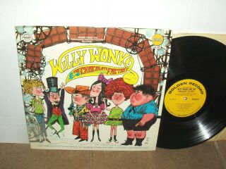 Willy Wonka & The Chocolate Factory Lp Golden Rare Children 