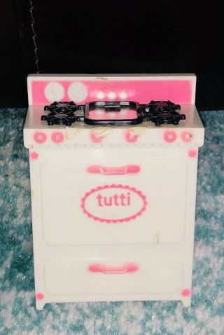 Vintage Rare Htf Barbie Tutti Doll Cookin Stove Only