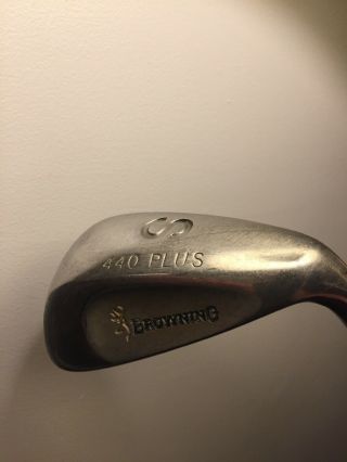 Rare Browning 440 Plus Sand Wedge.  Right Hand,  Huge Sole,  Steel Shaft. 3