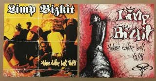 Limp Bizkit Rare 1998 Set Of 2 Double Sided Promo Poster Flat 4 Three Dollar Cd