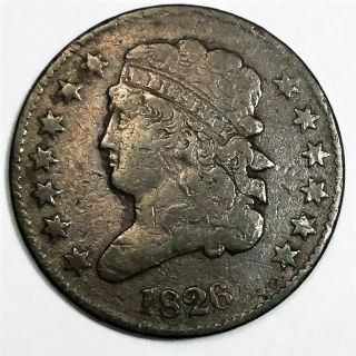 1826 Classic Head Half Cent Coin Rare Date
