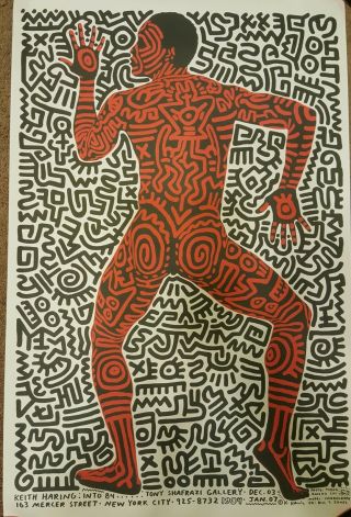 Keith Haring " Dancing Man " Poster,  Very Rare