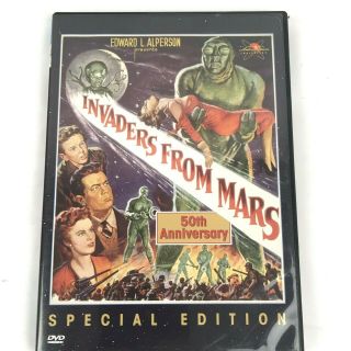 Invaders From Mars (dvd,  2002) Rare Oop 50th Ann Se Cult Us & British Versions