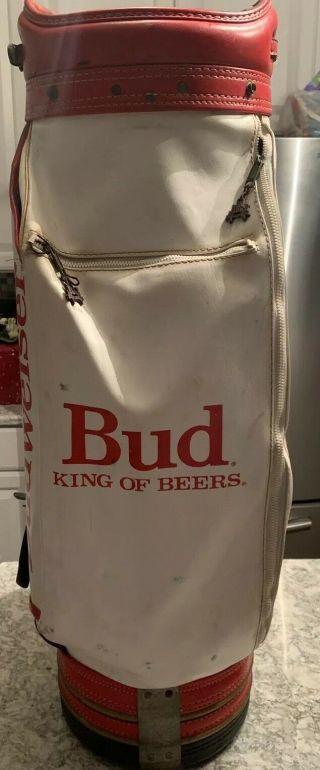 Rare Vintage Budweiser King of Beers Staff Style Golf Bag Last Call:b4 goodwill 2