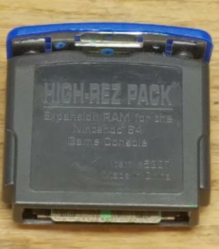 Nintendo 64 Expansion Pak High Rez Official N64 Memory Pack Rare