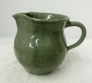 Ex Rare Rattail Handle Tn Pottery Pitcher,  Signed Cornelison Bybee 25
