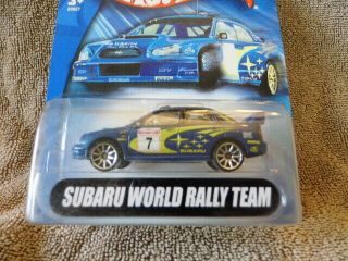 Hot Wheels World Rally Team Championships WRC Subaru Team Impreza RARE 2