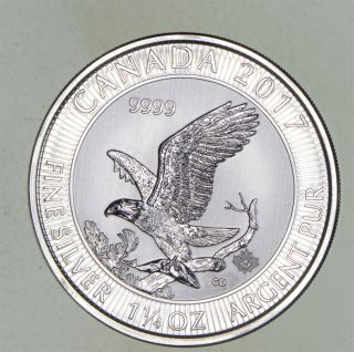 Rare $8.  00 2017 Royal Canadian 1.  25oz Silver Eagle.  999 Low Mintage 926