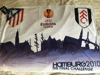 Rare Official Fulham Europa League Final Flag 2010 Bnib