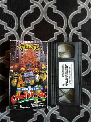Tmnt We Wish You A Turtle Christmas Vhs Rare Family Holiday Fun F.  H.  E.