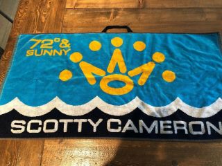 Rare Scotty Cameron Towel,  2016 Club Cameron 72 And Sunny