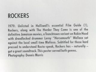 ROCKERS RARE 1991 ISLAND RECORDS POSTER SKA RASTA REGGAE DUB 2