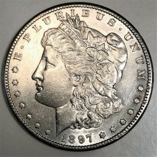 1897 - S Morgan Silver Dollar Coin Rare Date