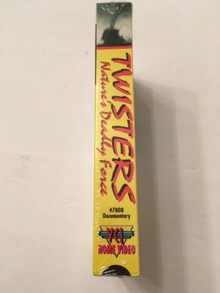 Rare Twisters: Nature ' s Deadly Force VHS Tape Tornado Documentary 4