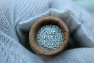 The Massachusetts Bank Roll 50 Barber Silver DIMES Rare 1898? Fine & O VF, 2