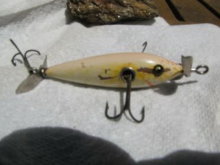 Shakespear Minnow Rare See Through Hardware And 3.  25 " Rough Shape 3 Hook