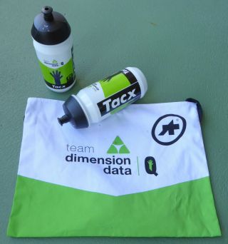 Rare Orig.  2019 Team Dimension Data Bmc Water Bottle Feed Bag Set Tour De France