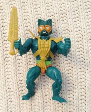 1981 Mattel He - Man Masters Of Universe Motu Mer - Man Figure W/sword Loose Rare