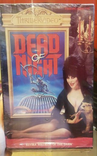 Dead Of Night (vhs) Thriller Video Elvira Big Box Horror Rare