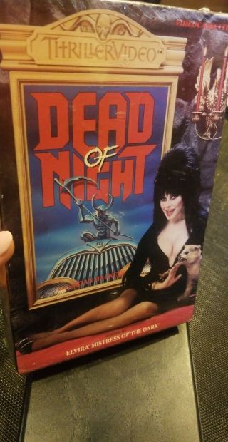 Dead Of Night (VHS) Thriller Video ELVIRA big box horror rare 6