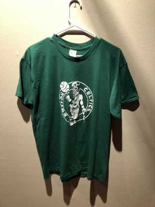 Boston Celtics Single Stitch 80s Larry Bird World Champions Shirt Vintage Rare