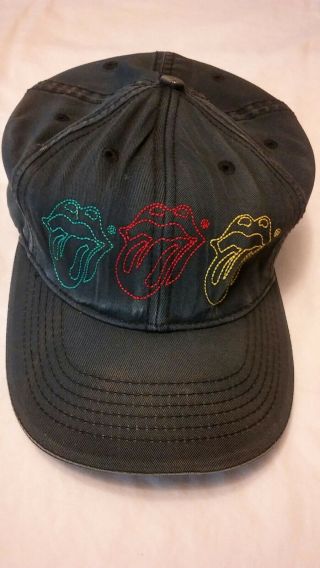 Vintage Rolling Stones Hat Bc Ethic Psg Adjustable Rare