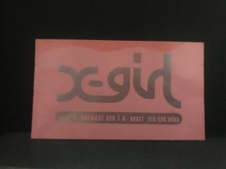 X Girl Clothing Store Kim Gordon Business Card Rare