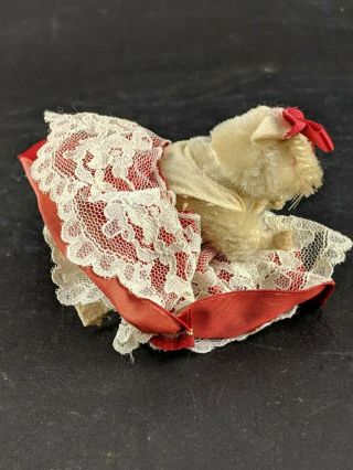 RARE 1950 ' s FAO Schwarz Steiff Dressed Pieps Mouse Doll Toy 3