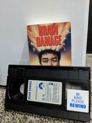 Brain Damage Rare OOP Horror VHS 3