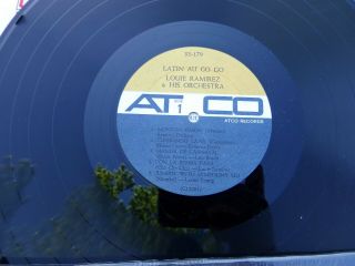 LOUIE RAMIREZ & HIS ORCHESTRA Latin Au Go Go ATCO LP mono RARE 1960 ' S ERA 3
