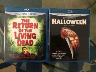 Halloween (bluray) Return Of The Living Dead (bluray) Horror Gore Rare Zombie